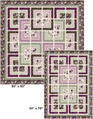 Dahlia Cabins Quilt Pattern