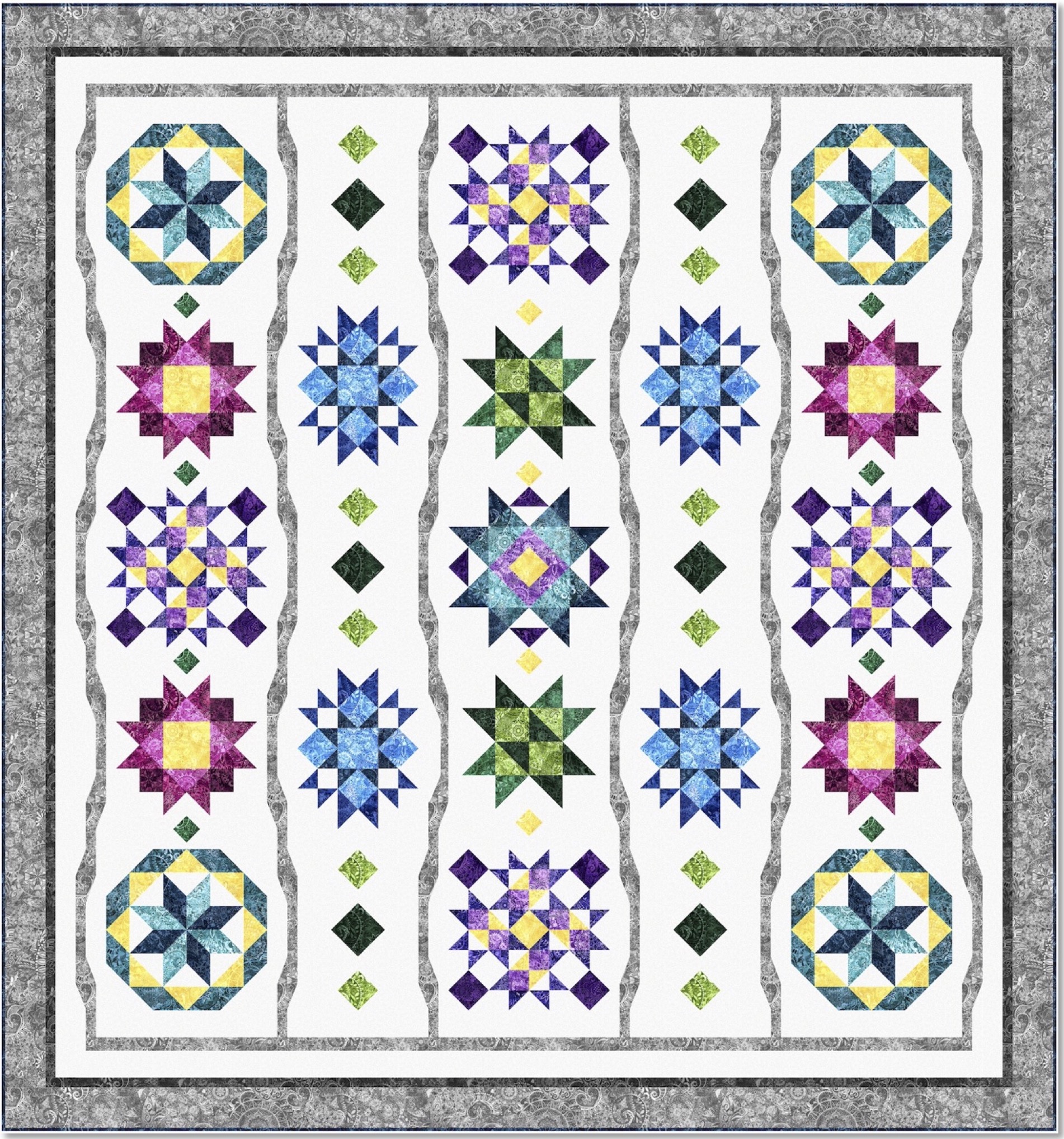Festival of Stars Quilt Pattern