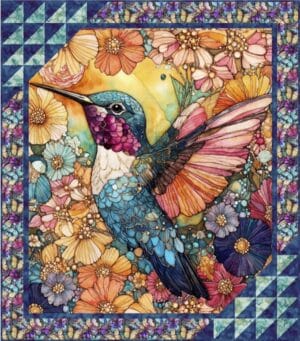 Hummingbird Cutting Corners Quilt Pattern