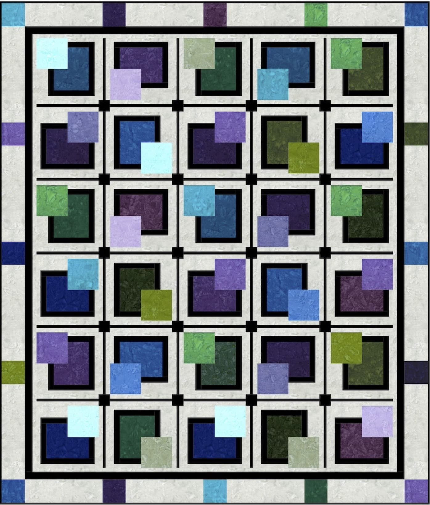 Out of the Box Batiks Quilt Pattern