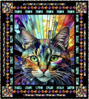 Kaleidoscope Kitty Quilt Pattern