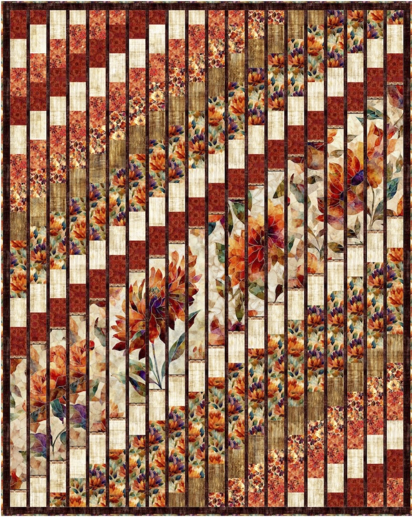 Garden Divided Quilt Pattern